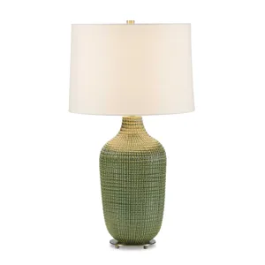 Dulcich Green Grid Table Lamp