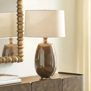 Vinson Glossy Brown Table Lamp