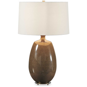 Vinson Glossy Brown Table Lamp