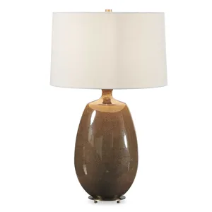 Vinson Glossy Brown Table Lamp