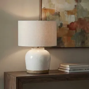 Jarret Glaze White Table Lamp