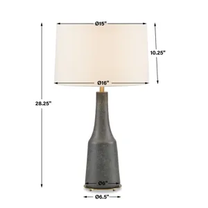 Slovis Dark Gray Table Lamp