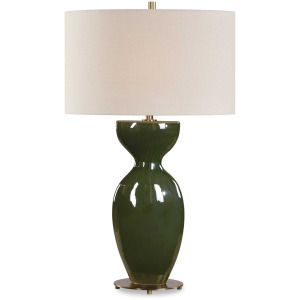 Curhan Green Glaze Table Lamp