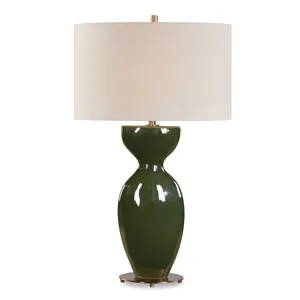 Curhan Green Glaze Table Lamp