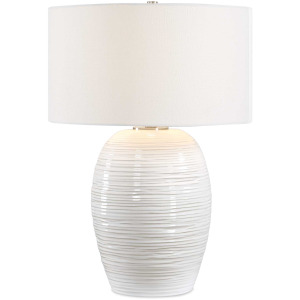 Alkman White Glaze Table Lamp
