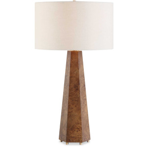 McCaffrey Tapered Burl Table Lamp