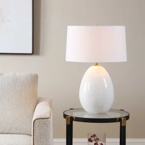 Avery White Glaze Table Lamp