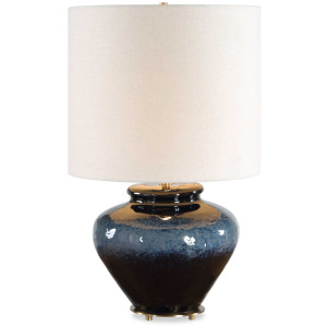Andrus Blue Glaze Table Lamp