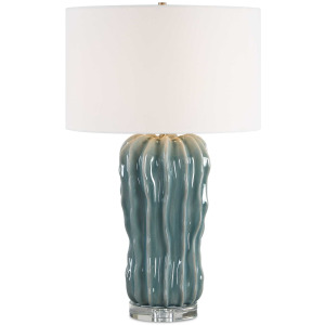 Niese Light Blue Glaze Table Lamp