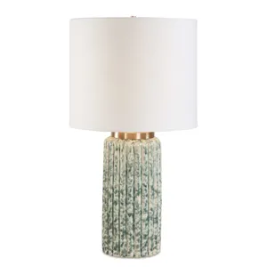 Hensley Ivory & Green Table Lamp