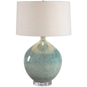 Callista Teal Blue Table Lamp