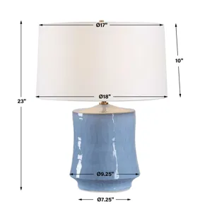 Kamara Powder Blue Table Lamp