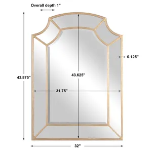 Francoli Gold Arch Mirror
