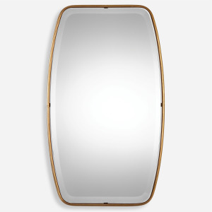 Canillo Antiqued Gold Mirror