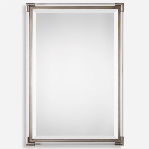 Mackai Metallic Silver Mirror