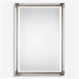 Mackai Metallic Silver Mirror