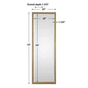Vilmos Metallic Gold Mirror