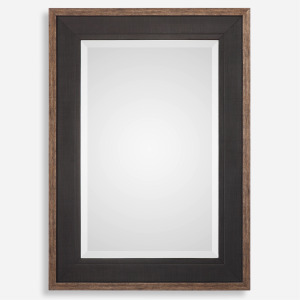 Staveley Rustic Black Mirror