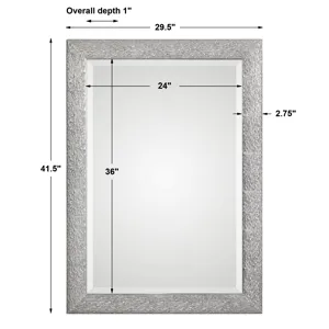 Mossley Metallic Silver Mirror