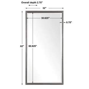 Gabelle Metallic Silver Mirror