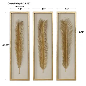 Palma Gold Leaf Shadow Box Set/3