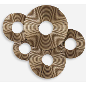Ahmet Gold Rings Wall Decor