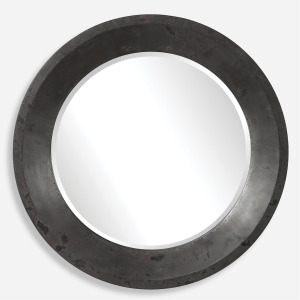 Frazier Round Industrial Mirror