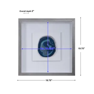 Kalia Blue Stone Shadow Box