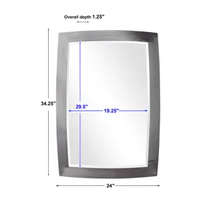 Haskill Brushed Nickel Mirror