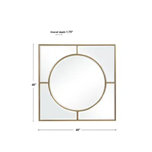 Stanford Gold Square Mirror