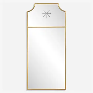Caddington Tall Brass Mirror