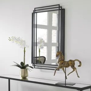 Amherst Black Iron Mirror