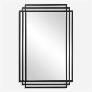 Amherst Black Iron Mirror