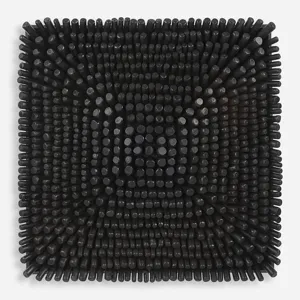 Portside Black Wood Wall Panel