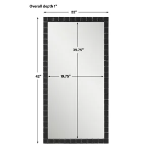 Dandridge Black Industrial Mirror