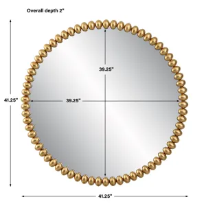 Byzantine Round Gold Mirror