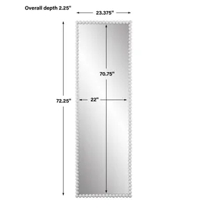 Serna White Tall Mirror