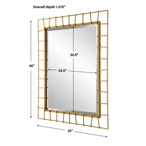 Townsend Antiqued Gold Mirror