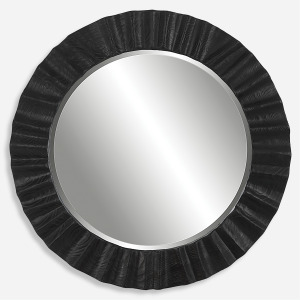 Caribou Dark Espresso Round Mirror