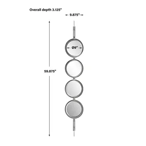 Button Silver Mirror