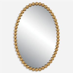 Serna Gold Oval Mirror