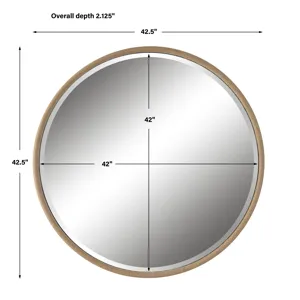 Ranchero Natural Rope Round Mirror