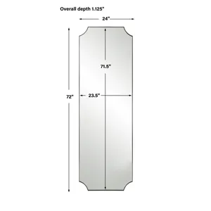 Lennox Nickel Tall Mirror