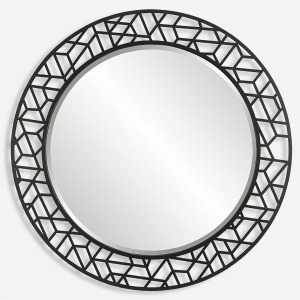 Mosaic Metal Round Mirror