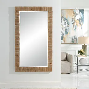 Ayanna Gray Washed Wood Mirror