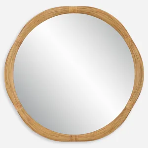 Salina Round Bamboo Mirror