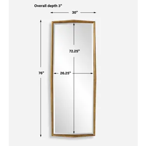 On Point Wood Dressing Mirror