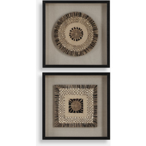 Intertwine Knit Paper Shadow Box, S/2