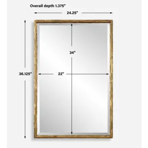 Sutton Gold Vanity Mirror