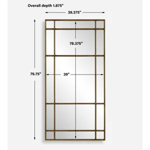 Spurgeon Gold Window Mirror